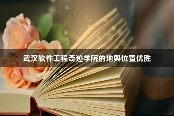 武汉软件工程奇迹学院的地舆位置优胜